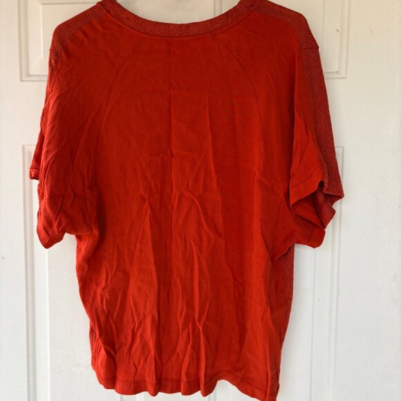 Zara Rust Orange Textured Top - Picture 3 of 3